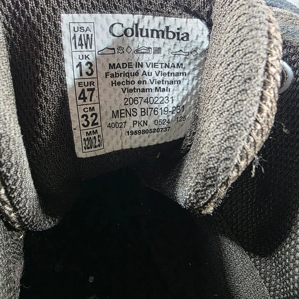 Columbia Newton Ridge Plus II Waterproof Hiking Boots Mens 14W Brown BI7619-231